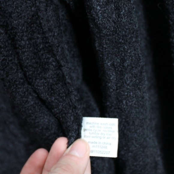 Barefoot Dreams Black Drapey Cardigan sz L/XL - Picture 6 of 7